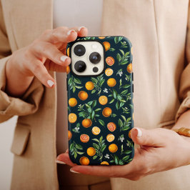Svart Orange Frukt | iPhone 14 Fodral-Mate