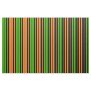 Svart Orange Grön Vertikal Randig Design Tyg