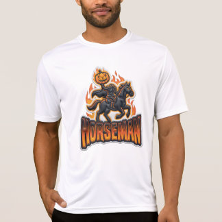 Svart Orange Huvudlös Ryttare Halloween T Shirt