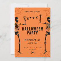 Svart Orange Illustrative Halloween