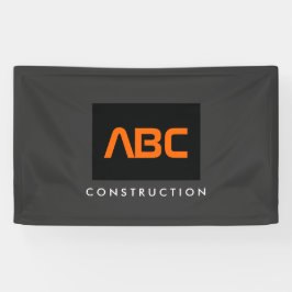 Svart/Orange Monogram Logotyp Construction