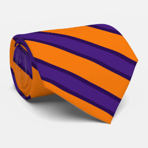 Svart orange randtie för lilor slips