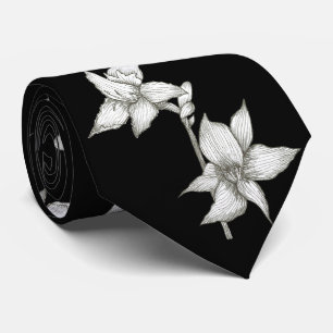 Svart orchid Tie Slips