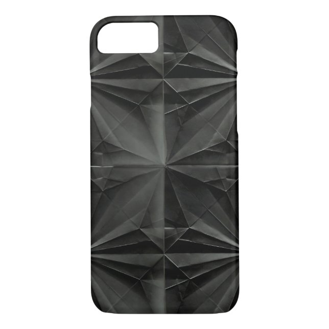 Svart, Origami-mappad Papper Case-Mate iPhone Skal (Baksida)