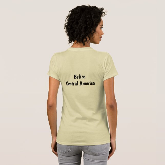 Svart orkidé är en nationalsymbol för Belize T Shirt (Hel baksida)