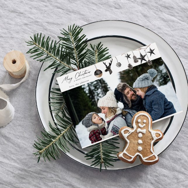 Svart ornament och Para Photo God jul (Skapare uppladdad)