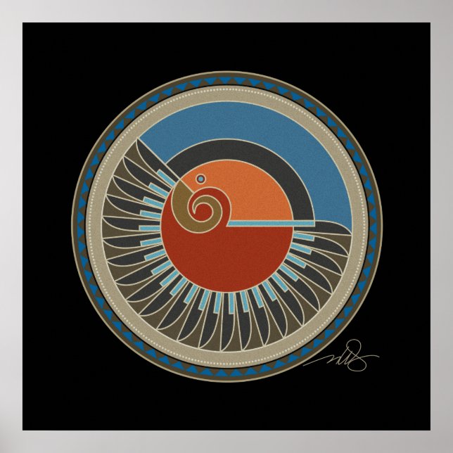 Svart örnsprit poster (Framsidan)