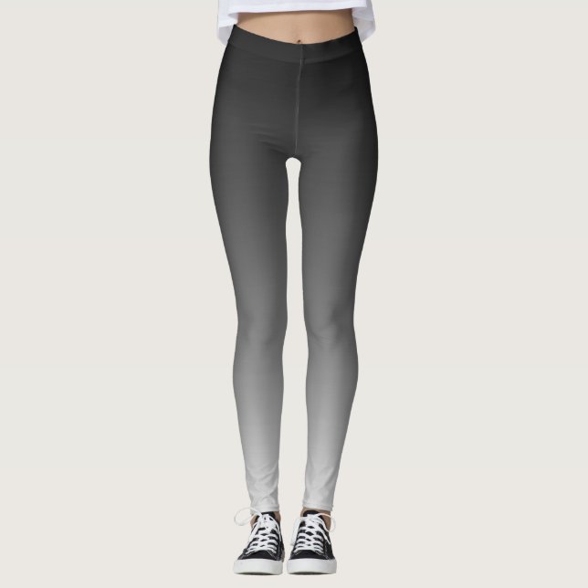 Svart övertoning leggings (Framsida)