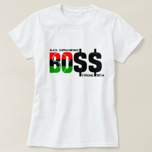 Svart överuppnående av stark slutpunkt t shirt
