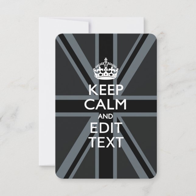 Svart på Lugn av svart Behålla och din textunion (Framsida)