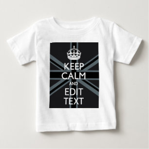 Svart på Lugn av svart Behålla och din textunion Tee