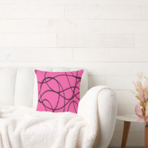 Svart på Rosa Ribbon Art