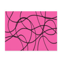 Svart på Rosa Ribbon Art