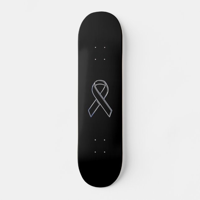 Svart på Svart band-medvetande Skateboard Bräda 19,5 Cm (Framsida)