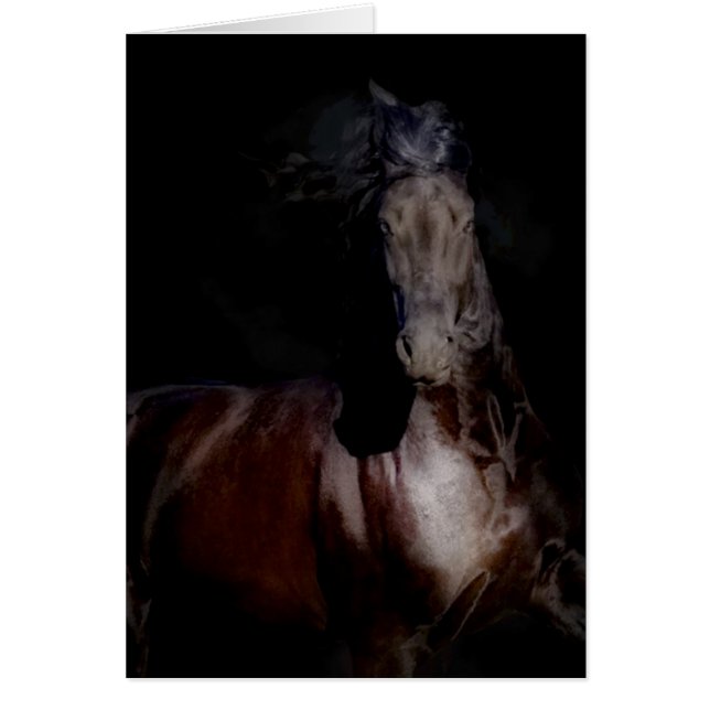 Svart på svart hälsningskort (Framsidan)