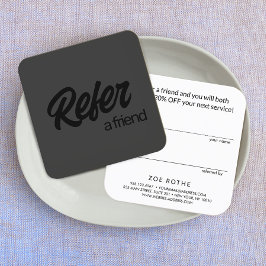 Svart på Svart Referenskort för vännen Rabattkort