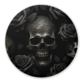 Svart på svart skal och Ro-gotisk design Knopp