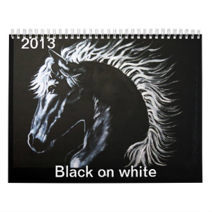 Svart på vit Callender Kalender