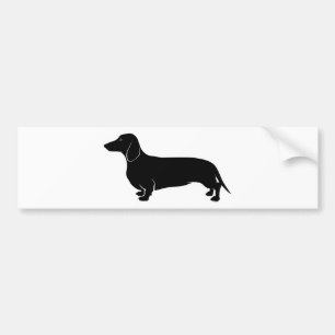 Svart på vitDachsund Bildekal