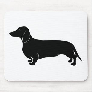 Svart på vitDachsund Musmatta