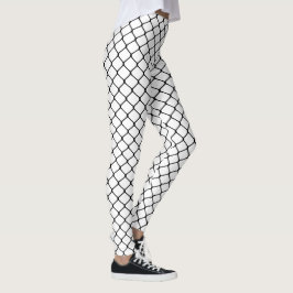 Svart på vitFishnets Leggings