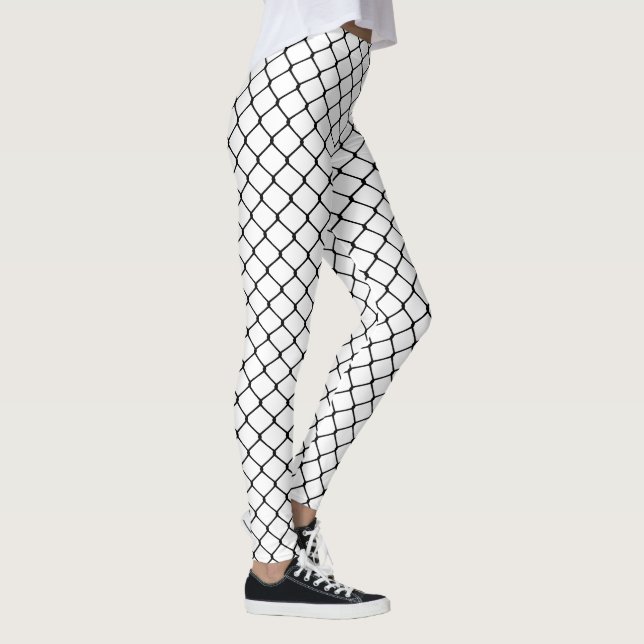 Svart på vitFishnets Leggings (Höger)
