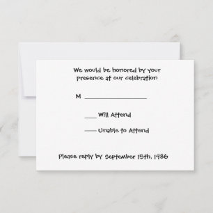Svart Påfågel Stilleben RSVP OSA Kort