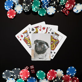 Svart pagglasögon casinokort