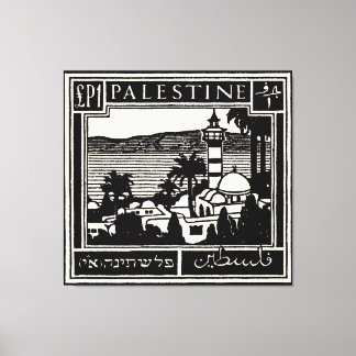 Svart Palestina-affisch Canvastryck