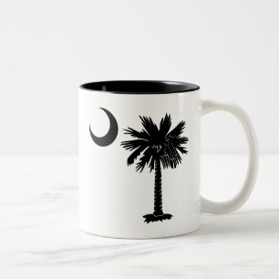 Svart Palmetto Två-Tonad Mugg