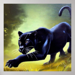 Svart Panter (11) Vild katt Poster