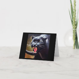 Svart Panter (12) Vild katt Kort