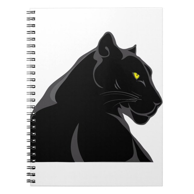 svart panter anteckningsbok (Framsidan)