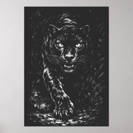 Svart panter — av BurnsInHell Poster