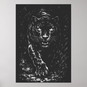 Svart panter — av BurnsInHell Poster