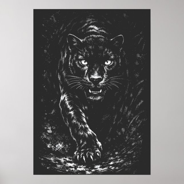Svart panter — av BurnsInHell Poster (Framsidan)