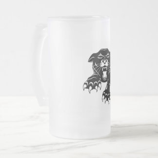 Svart panter frostat ölglas
