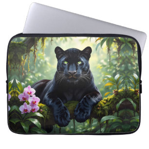 Svart panter i djungeln laptop fodral