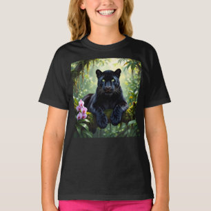 Svart panter i djungeln t shirt