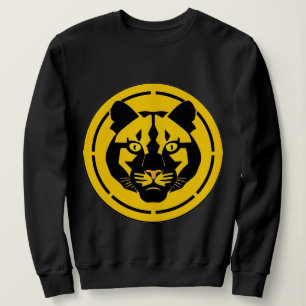 Svart panter med intrikata konstnärliga detaljer t shirt
