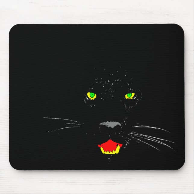 Svart panter Mousepad Musmatta (Framsidan)