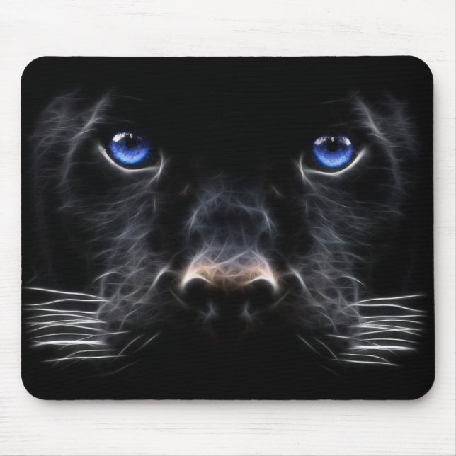 Svart panter Mousepad Musmatta (Framsidan)