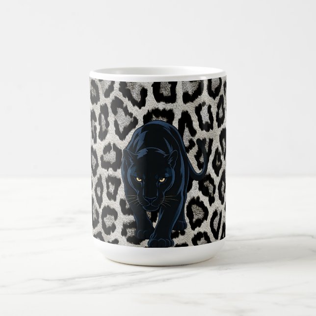 Svart Panter-mugg Kaffemugg (Center)