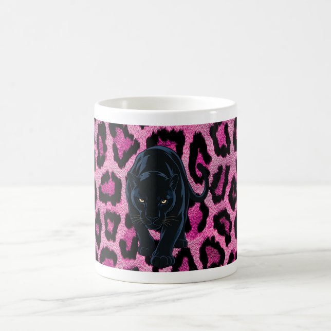Svart Panter-mugg Kaffemugg (Center)
