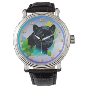 SVART PANTER- och BLANDADJUNGEL Armbandsur