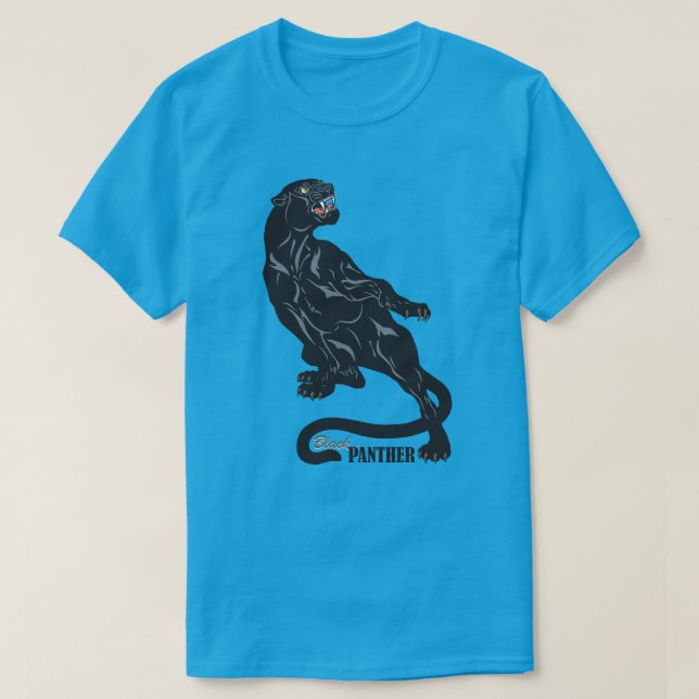 svart panter t-shirt (Design framsida)