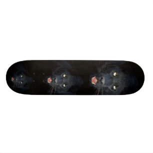Svart panterskateboard mini skateboard bräda 18,5 cm