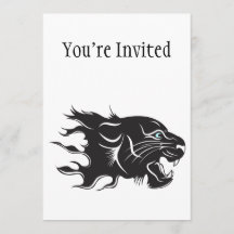 Svart Panther Blue Ögon