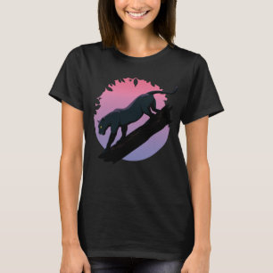 Svart Panther Jungle Animal Women T Shirt