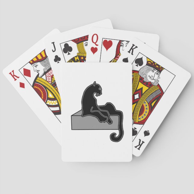 svart Panther Kortlek (Baksidan)